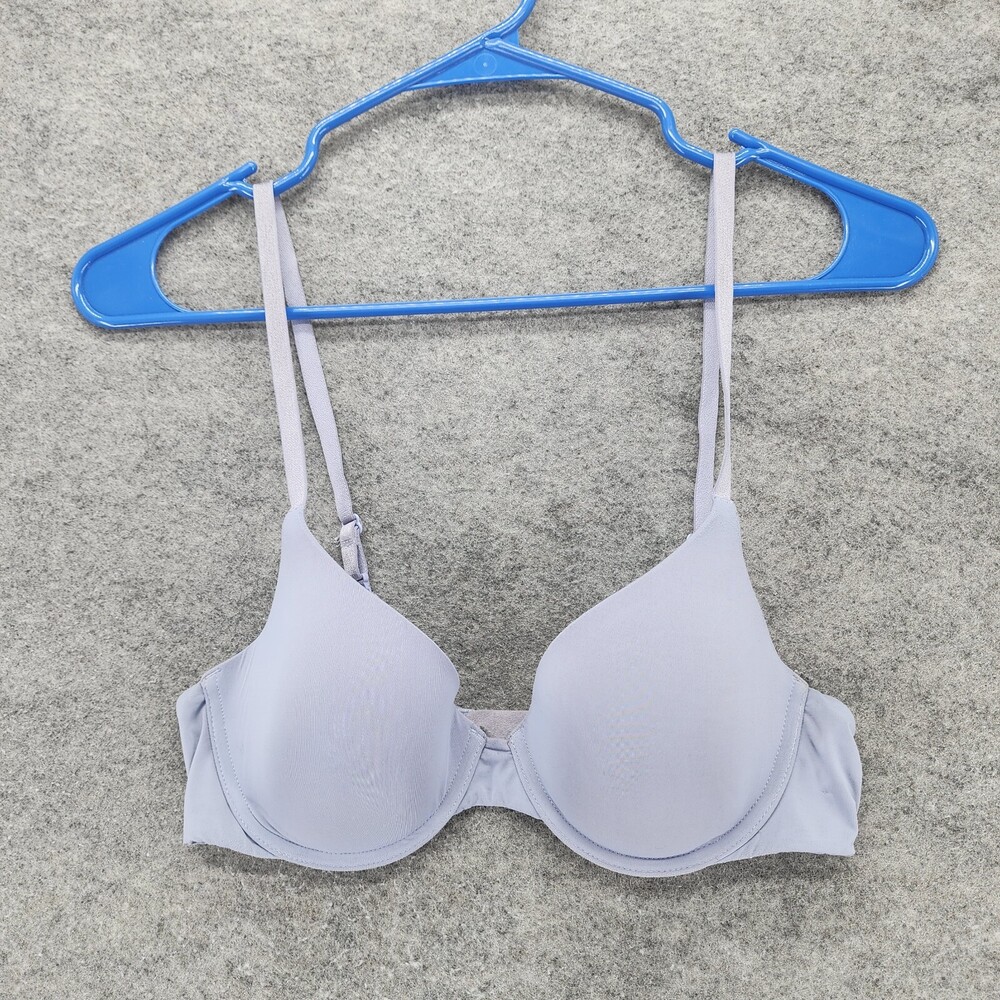 Victoria Secret Bra 32C T Shirt Lightly Lined Demi Underwired Purple